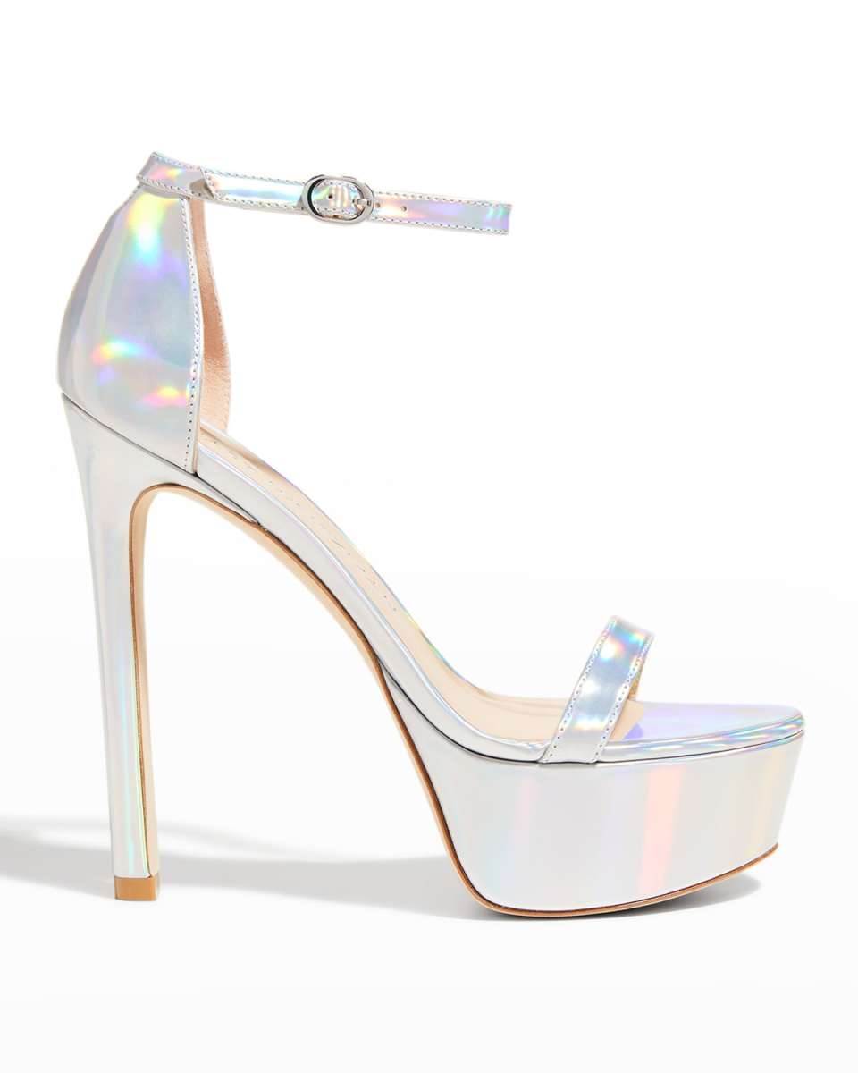 Nudist Hollywood Iridescent Platform Sandals